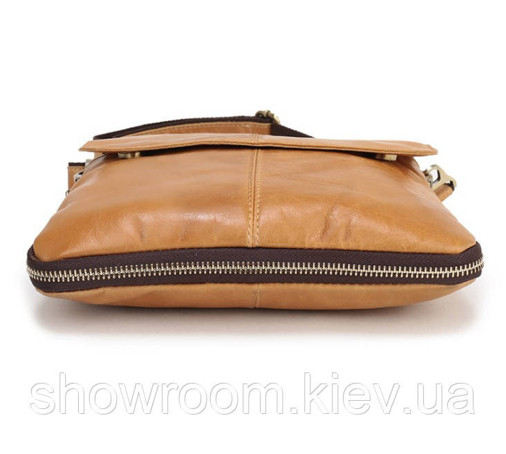 Мужская кожаная сумка планшетка Leather Collection (372) коричневая Киев - изображение 6