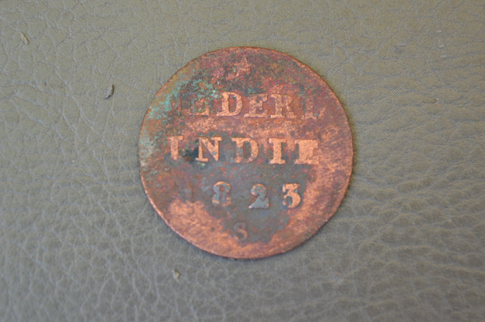 Нидерландская Индия , 1/2 цента 1823г. Полтава - изображение 1