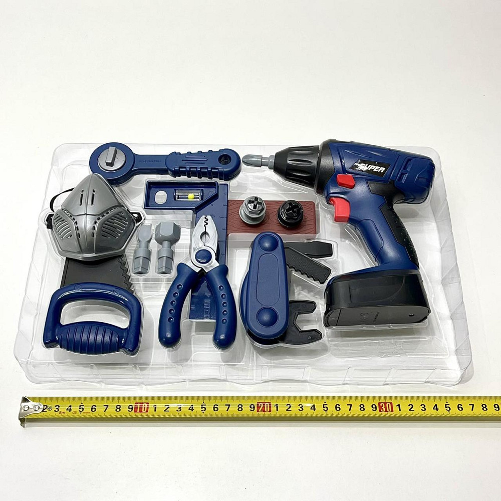 Набір інструментів електродриль та 14 предметів Синій Вид 1 (6801-2-3) Чернігів - фото 6