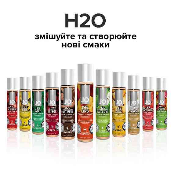Смазка на водной основе JO H2O — Peachy Lips (120 мл) без сахара, растительный глицерин Sex Aura Киев