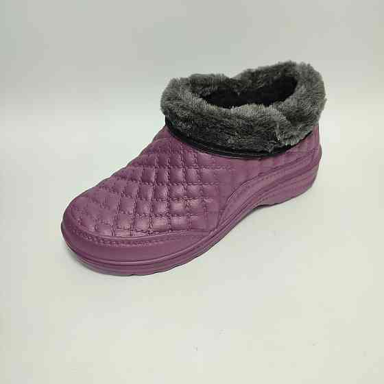 Калоші жіночі KROK Б03 хутро фіолетові Харків