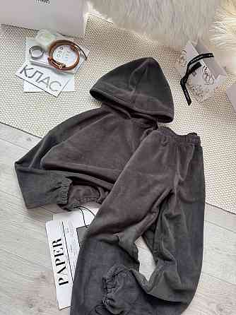 Жіночий стильний теплий костюм Двосторонній Фліс Графіт, 46/48 Одеса