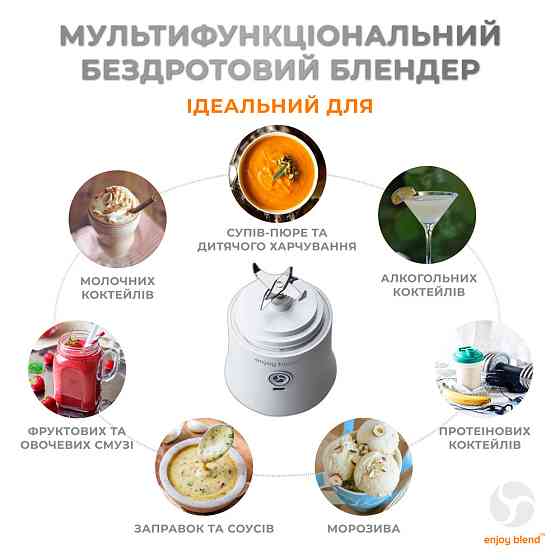 Портативный блендер ENJOY BLEND 63761029 белый Киев