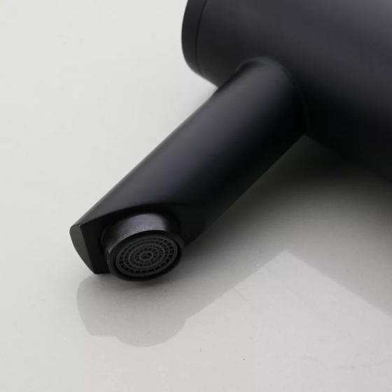 Смеситель сенсорный для умывальника, качественный бесконтактный кран матовый для раковины Черный Каменец-Подольский