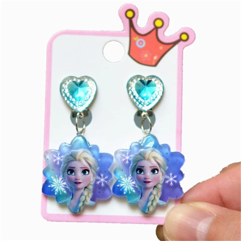 Клипсы детские сережки Эльза 45 мм голубой Киев - изображение 1