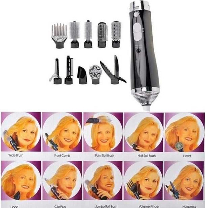 Стайлер 10 в 1 Hair Styler Fullcome 87010, 10 насадок, 850 Вт. Харків - фото 2