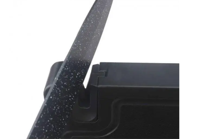 Набор кухонных ножей UNIQUE UN-1841 с магнитной подставкой чёрный Одесса - изображение 6