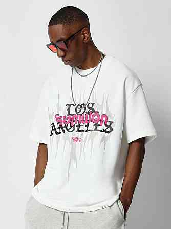 Футболка чоловіча с принтом  46 Біла 2664091012 Дніпро