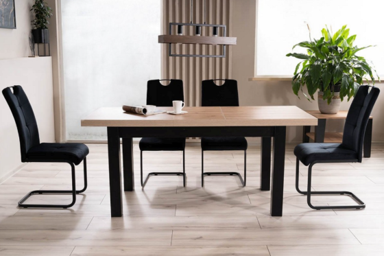 Стілець AXO VELVET чорний каркас/чорний BL.19 Київ