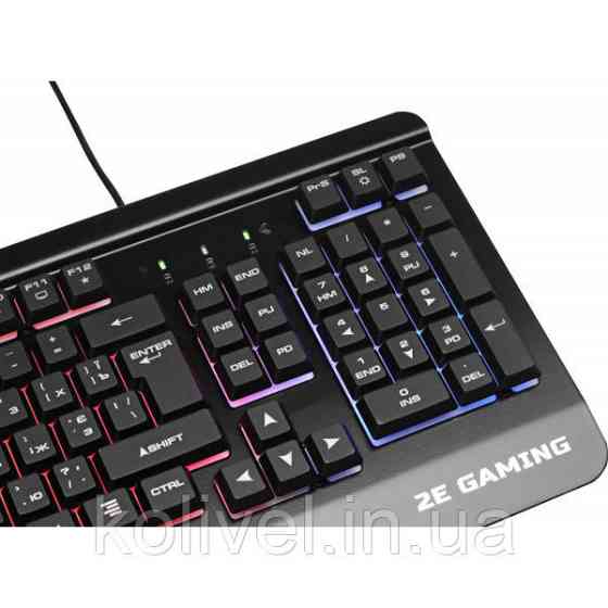 Клавіатура ігрова 2E Gaming KG320 LED USB Black Ukr (2E-KG320UB) Київ
