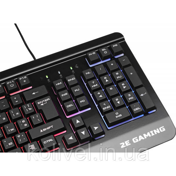 Клавіатура ігрова 2E Gaming KG320 LED USB Black Ukr (2E-KG320UB) Київ - фото 6