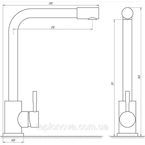 Змішувач для кухні Globus Lux ALPEN SUS-403 Чернівці