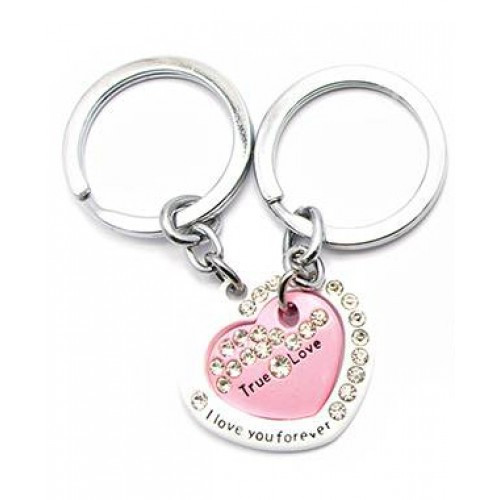 Брелоки парні біло-рожеві серця Серця Київ - фото 1