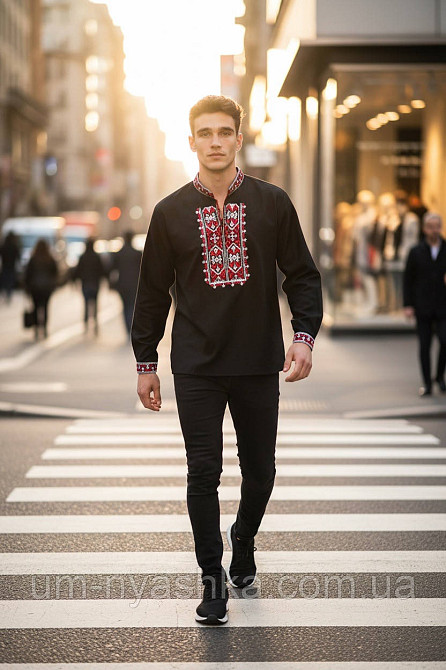 Вышиванка подростковая лен 