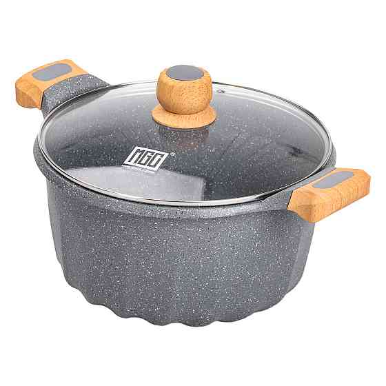 MGC Велика алюмінієва каструля з кришкою, діаметр 28 см, з антипригарним покриттям, 8 літрів HP Київ