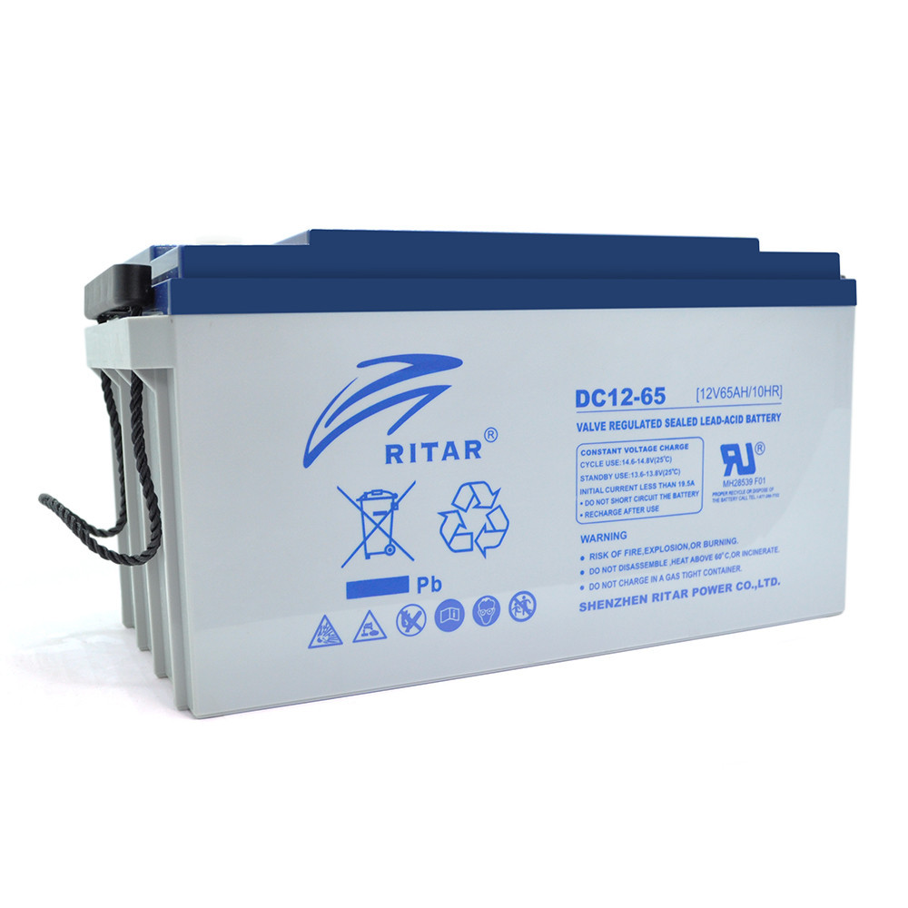 Аккумуляторная батарея AGM RITAR DC12-65, Gray Case, 12V 65Ah ( 350 х 167 х 182 ) Q1 Киев - изображение 8