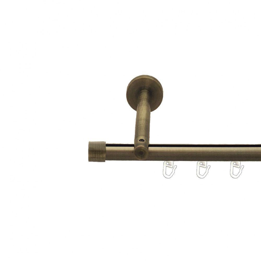 Карниз Orvit Заглушка металевий однорядний циліндр+профіль (16 см) профільна труба  Антик 19 мм 300 см (7217995) Львів - фото 1