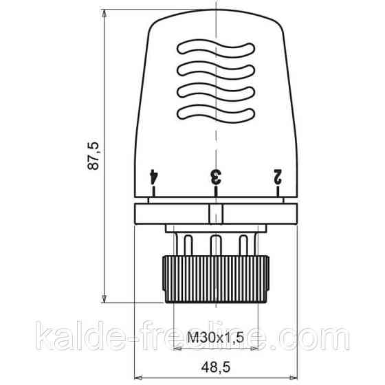 Термостат. головка жидкостный элемент 0-28*С (30*1,5) №1101 Icma Харьков