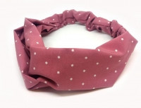 Жіноча пов'язка темно рожева краплі Київ - фото 1
