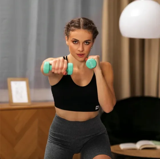 Гантелі для фітнесу неопренові круглі Hop-Sport 2 по 1 кг Київ