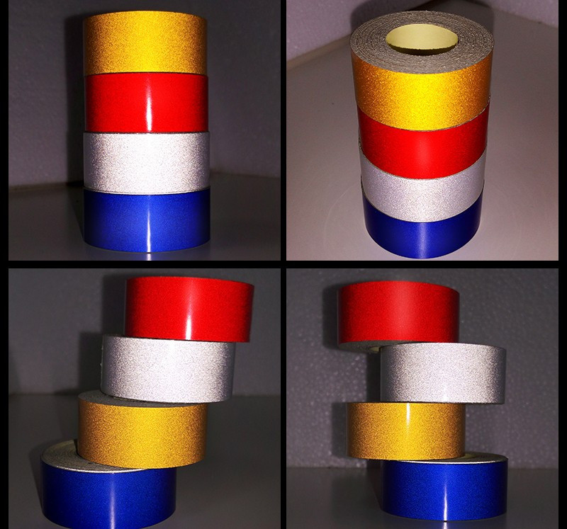 Світловідбивна клеюча стрічка Жовта, Червона 4.90 Київ - фото 3