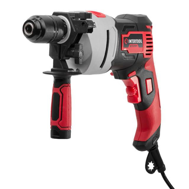 Дриль ударний INTERTOOL WT-0119, 0,9 кВт, 2800 об/хв, 1,5-13 мм, швидкозатискний патрон - Електродриль з обмежувачем глибини Львів - фото 8
