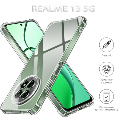 Чохол до мобільного телефона BeCover Anti-Shock Realme 13 5G Clear (712789) Вінниця - фото 5