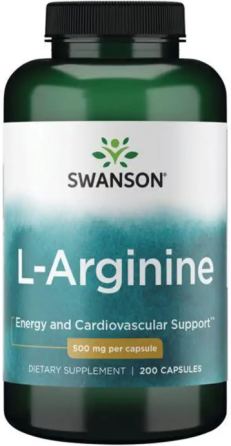 Аргинин Swanson L-Arginine 500mg 200 капс Київ