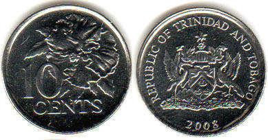 Trinidad Тринідад і Тобаго - 10 Cents 2008 UNC Полтава - фото 1