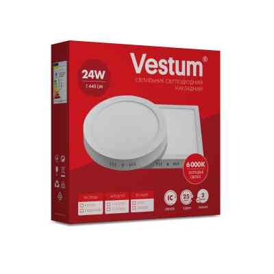 Світильник Vestum LED квадратный 24W 6000K 220V (1-VS-5404) Вінниця