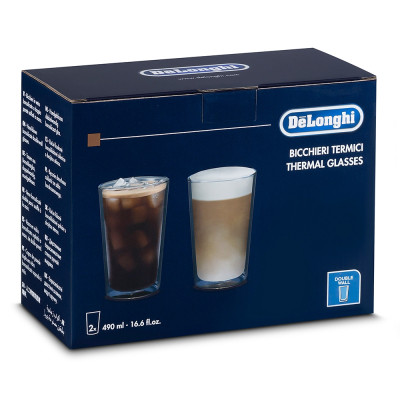 Набір склянок DeLonghi Drinks 490 мл 2 шт (AS00001404) Вінниця - фото 3