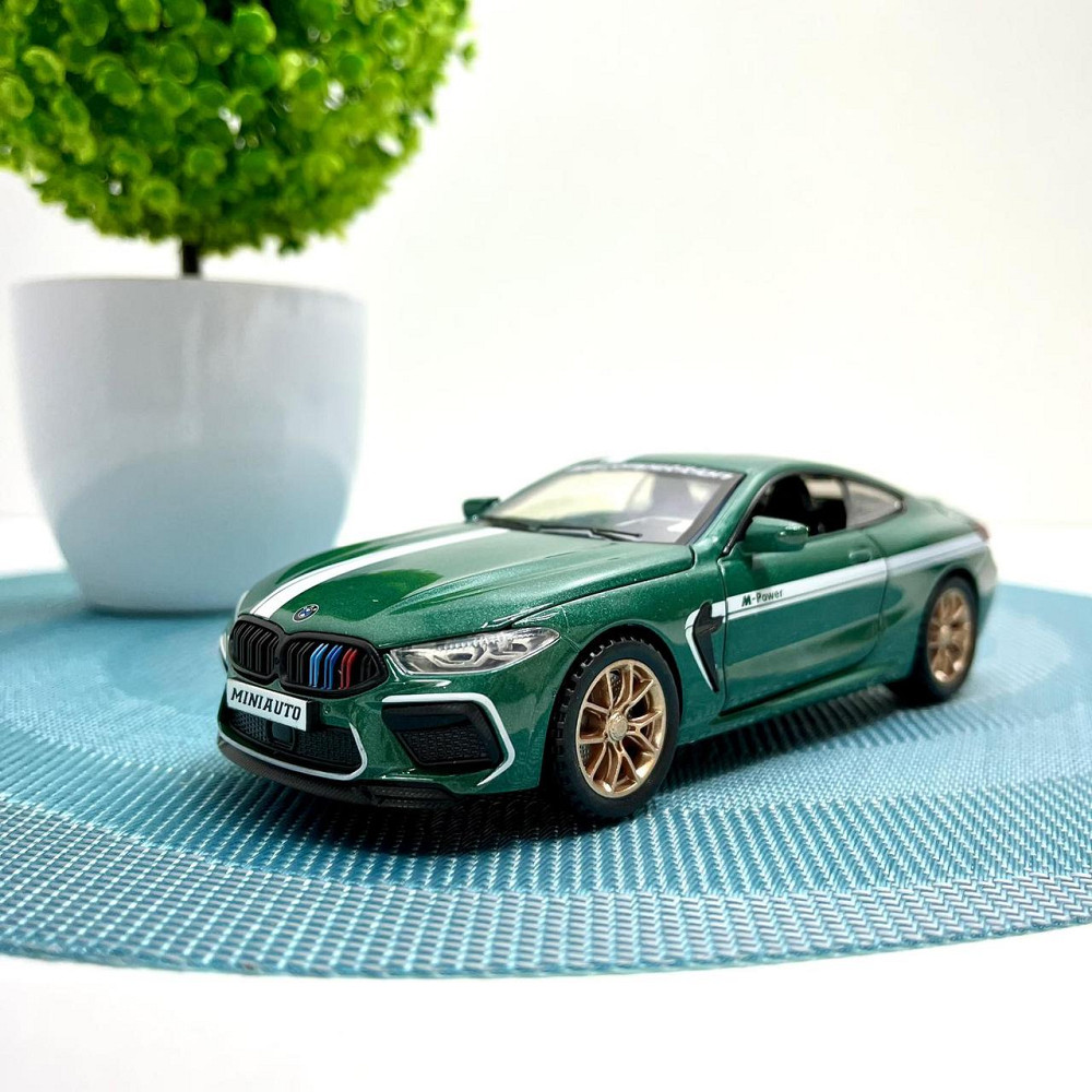 Машинка металева Авто Експерт BMW M8 1:32 відчиняються двері та багажник Зелена (LF-04412) Чернігів - фото 2