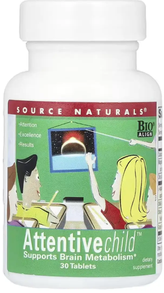 Комплекс внимательный ребенок Source Naturals Attentive Child™ 30 табл Киев - изображение 1