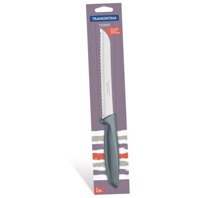 Кухонний ніж Tramontina Plenus для хлеба 203 мм Gray (23422/168) Вінниця - фото 2