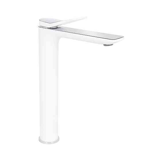 Смеситель для раковины Qtap Presto высокий QTPRE269CRW45577 Chrome/White Киев