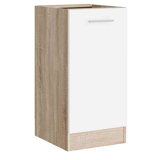 Кухонный модуль нижний Эверест Эко 400 дуб сонома/нимфея альба (белый) (без столешницы) 40х46х82 см (DTM-071044) Днепр