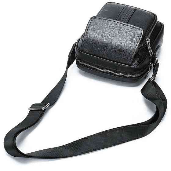 Сумка мужская кожаная Черная (Vintage) Киев