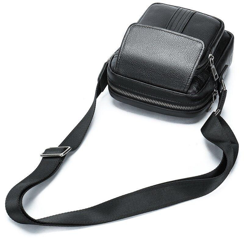 Сумка мужская кожаная Черная (Vintage) Киев - изображение 4