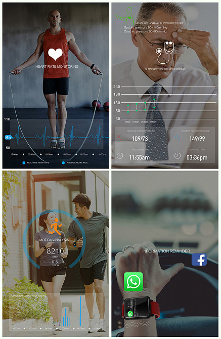 Смарт-годинник ColMi M28 з кольоровим 1.3 дюймовим OLED екраном (Чорний) Николаев - изображение 8
