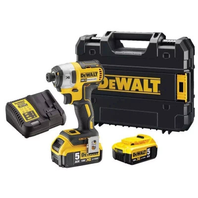 Шуруповерт DeWALT 18V XR Li-Ion, 2x5Ah, бесщеточный, 205 Нм, 3250 об/мин, кейс (DCF887P2) Винница - изображение 1
