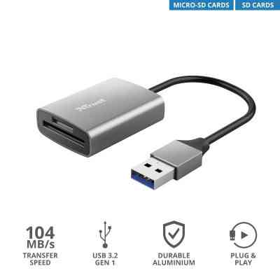 Зчитувач флеш-карт Trust Dalyx Fast USB 3.2 Card reader (24135) Вінниця
