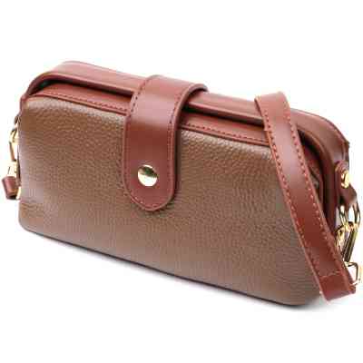 Сумка Vintage Из натуральной кожи Коричневая (22425) Винница