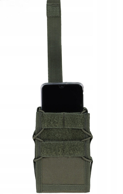 Тактичний Підсумок для смартфона та документів із системою Molle та ременем Mil-Tec від Sturm (13492001) Olive Нововолинськ - фото 8