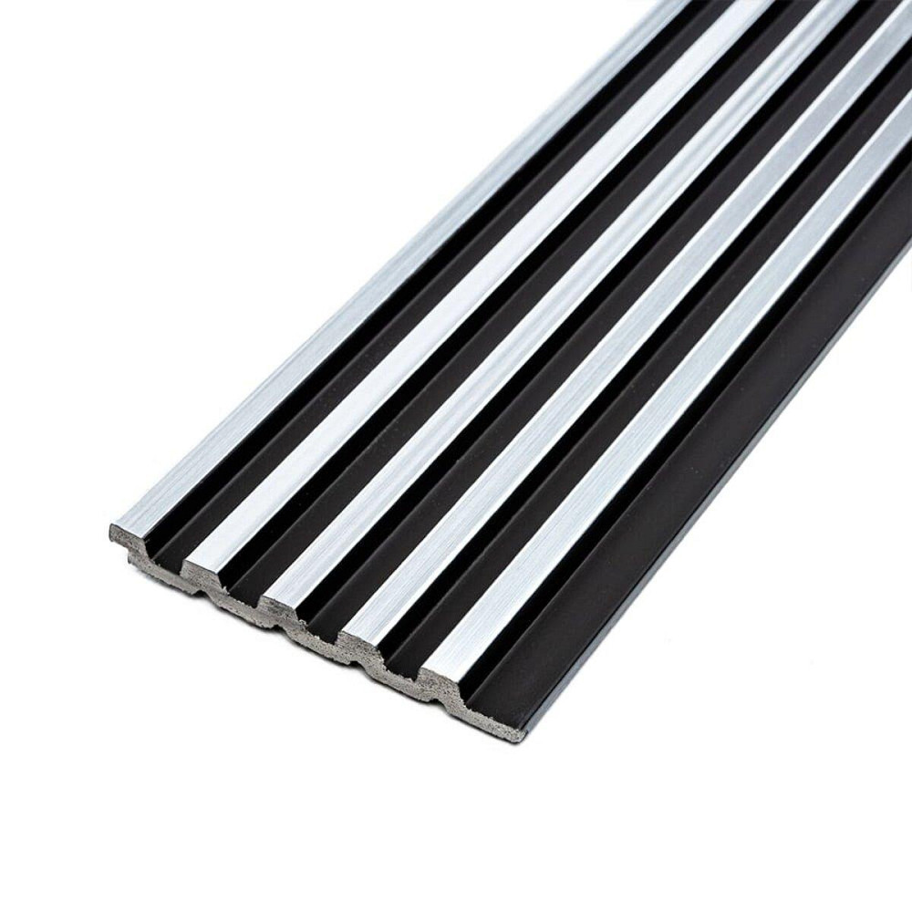 Рейка декоративная PS 2900х120х12мм Черный с серебром SW-00002133 Киев - изображение 1