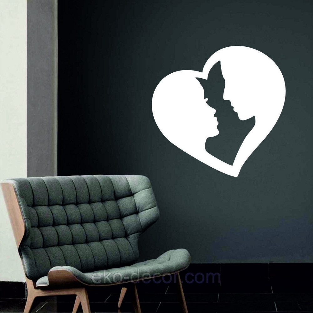 Декоративное настенное Панно «Влюбленные», Декор на стену 90*90 см, Белый Киев - изображение 5