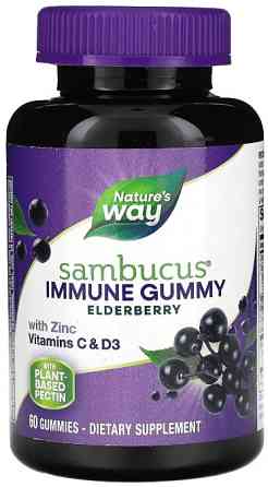 Чорна бузина для імунітету Nature's Way Sambucus Gummies 60 таб Київ