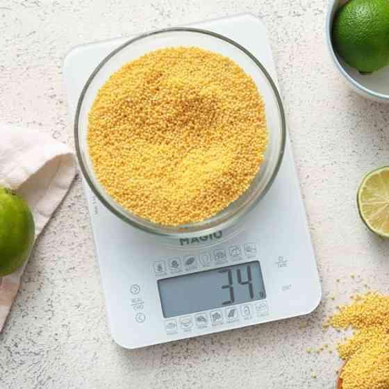 Настільні кухонні ваги з підсвічуванням екрану MAGIO MG-696, Зручні ваги для приготування їжі UB-15 Івано-Франківськ