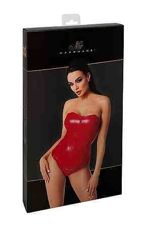 Корсет Noir Handmade F355 Red powerwetlook corset - 3XL Sex Aura Киев