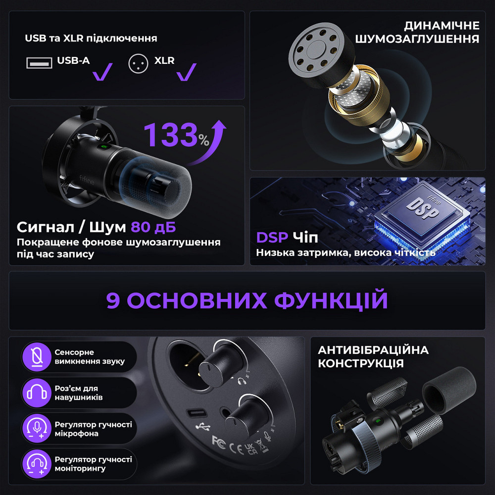 Мікрофон Fifine K688CT ( 26987 ) Харьков - изображение 9