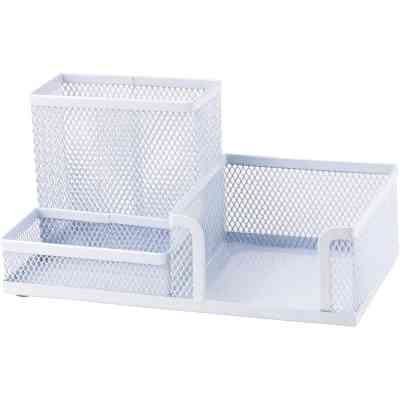 Настільний набір Axent підставка-органайзер 203x105x100 мм металева, біла (2116-21-A) Вінниця